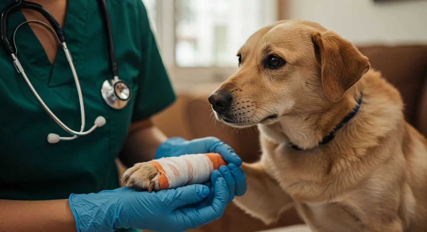 Curativos, pontos e feridas: serviço veterinário a domicílio